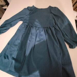 Elegant Blue Long-Sleeve Blouse